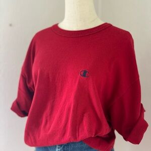 Vintage Champion Red Crewneck Sweatshirt